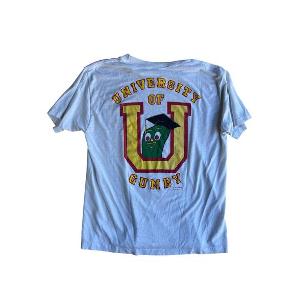 Vintage Other - Vintage 1985 University of Gumby Crewneck T-Shirt Men's Size XL 80s Shirt TV